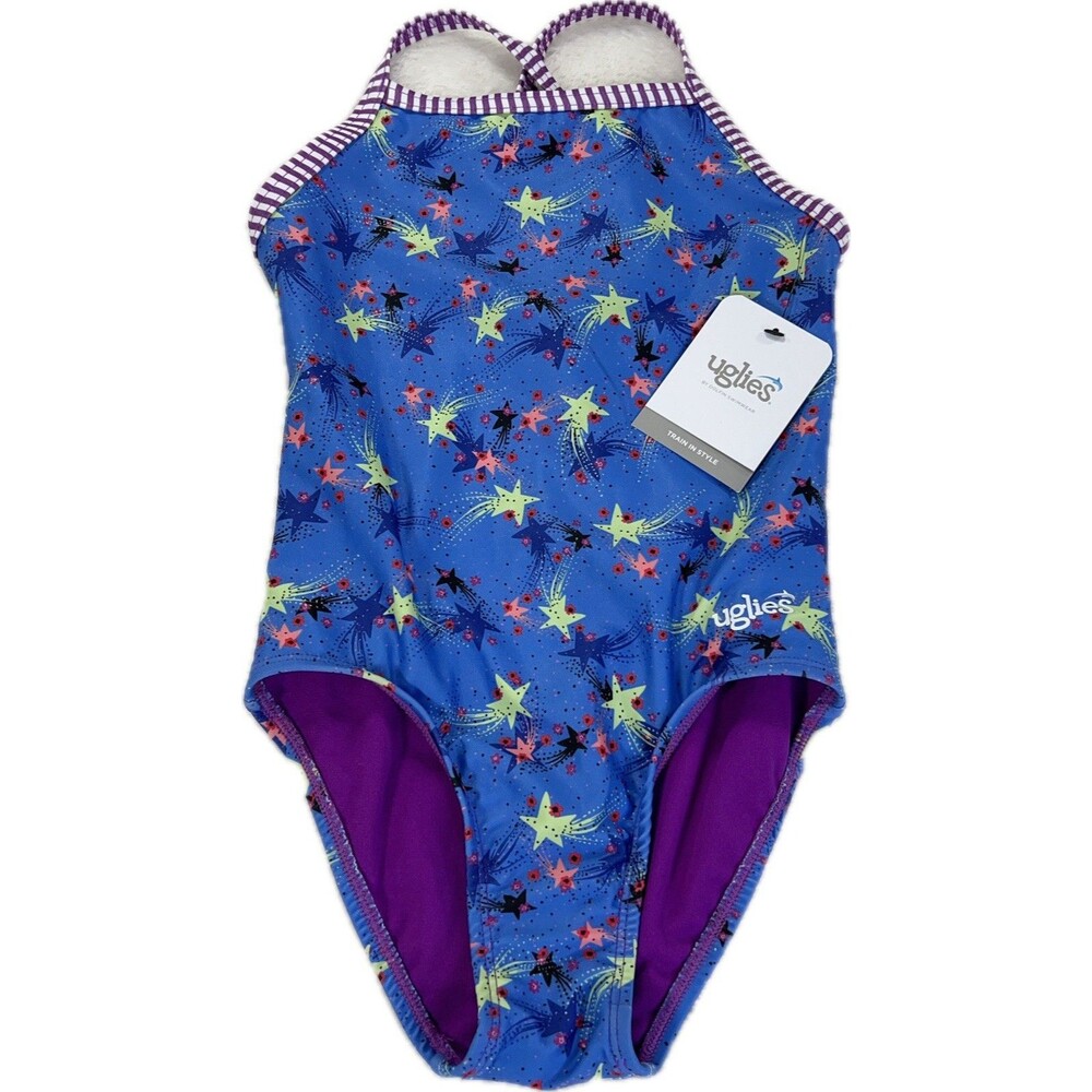 Dolfin Girls Size 12 Blue with Shooting Stars Swimwear